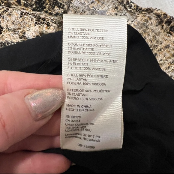 NWT Free People Snake Print Open Back Mini Dress M - Picture 6 of 11